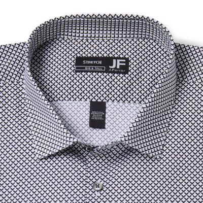 J. Ferrar Ultra Comfort Big Mens Regular Fit Easy Care Stretch Fabric Long Sleeve Dress Shirt