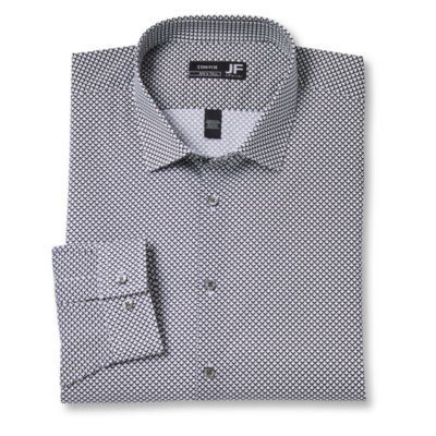 J. Ferrar Big Mens Regular Fit Easy Care Stretch Fabric Long Sleeve Dress Shirt