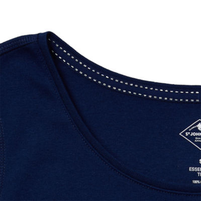 St. John's Bay Womens Crew Neck Short Sleeve Adaptive Easy-on + Easy-off Sensory Friendly T-Shirt