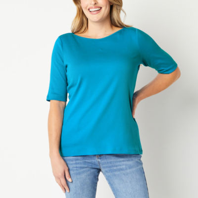 Objjohnson Re L S V Neck Top Bering Sea