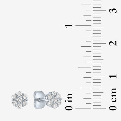 Diamond Blossom (G-H / Si2-I1) 1/2 CT. T.W. Lab Grown White Diamond 10K White Gold 2-pc. Jewelry Set