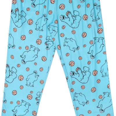 Womens Sesame Street Plush Pajama Pants