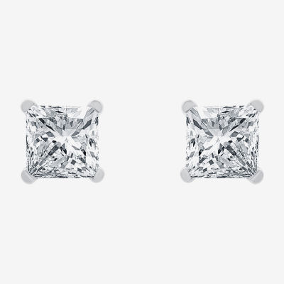 Ever Star 3/4 CT. T.W. Lab-Grown (G/ Si1-Si2) Diamond Princess-cut Stud Earrings in 10K or 14K Gold