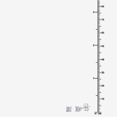 Ever Star 3/4 CT. T.W. Lab-Grown (G/ Si1-Si2) Diamond Princess-cut Stud Earrings in 10K or 14K Gold