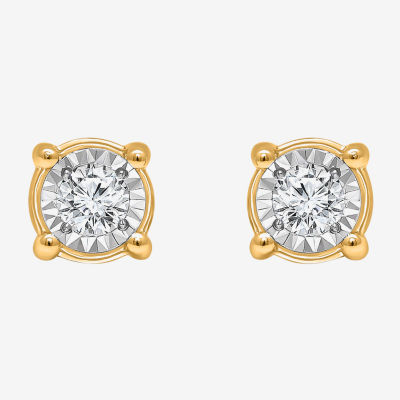 Tru Miracle 1/2 CT. T.W. Lab-Grown White Diamond 10K Gold 5.8mm Stud Earrings