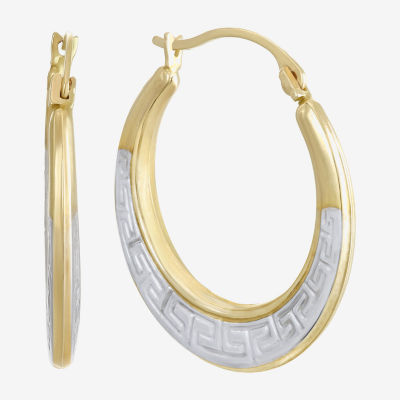 Womens 10K Gold 21mm Hoop Earrings