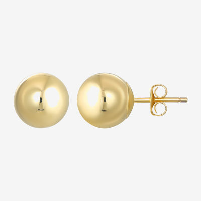14K Gold Ball Stud Earrings