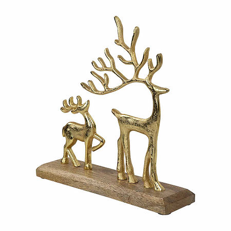 Northlight 10.25 Metal Gold Reindeer Christmas Tabletop Decor, One Size, Yellow