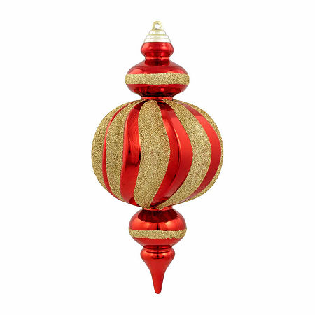 Northlight 10 Shatterproof Finial 4-pc. Christmas Ornament, One Size, Red