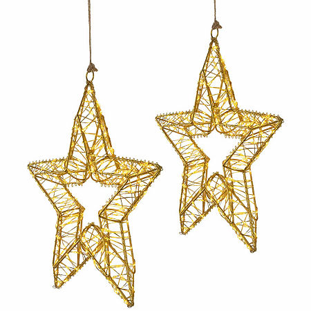 Northlight 18 Led Stars Christmas Yard Art, One Size, Yellow