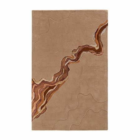 Weave And Wander Arwyn Transitional Abstract Indoor Rectangular Area Rug, One Size, Beige