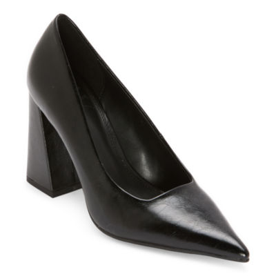 Worthington Womens Omarkey Pointed Closed Toe Block Heel Pumps