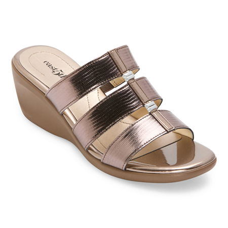east 5th Womens Evergreen Heeled Sandals, 11 Medium, Brown
