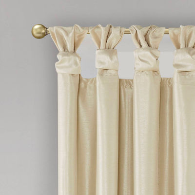 Madison Park Natalie Tab Top 100% Blackout Single Curtain Panel