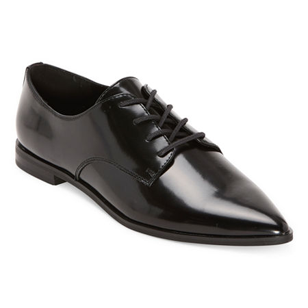 Worthington Ingalls Womens Pointed Closed Toe Oxford Shoes In Black