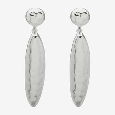 Worthington Silver Tone Womens Drop Earrings