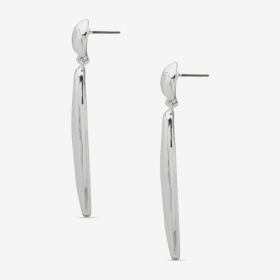 Worthington Silver Tone Womens Drop Earrings