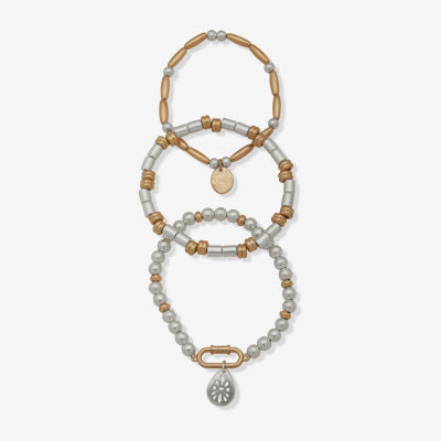 a.n.a Two Tone Womens Stretch Bracelet