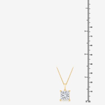 (F/Vs1) Womens 5 CT. T.W. Lab Grown White Diamond 14K Gold 18 Inch Pendant Necklace