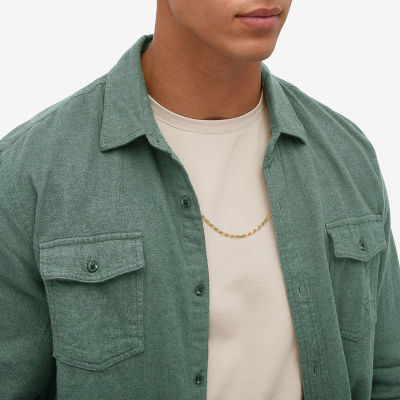 Made in Italy Womens 24K Gold Over Silver 24 Inch Rope Chain Necklace