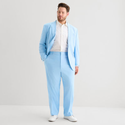 J. Ferrar Ultra Comfort Mens Big and Tall Stretch Fabric Regular Fit Flat Front Suit Pant