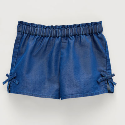 Okie Dokie Chambray Toddler & Little Girls Pull-On Short