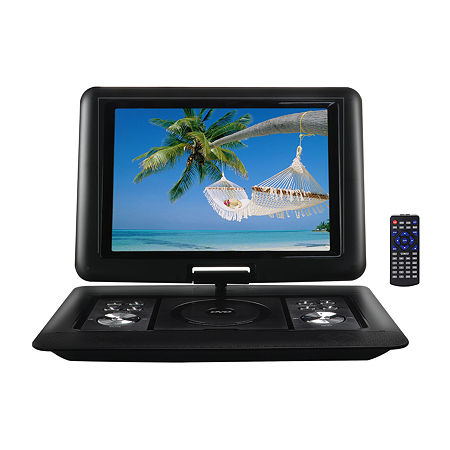Trexonic 15.4 Portable DVD Player With TFT-LCD Screen And USB/SD/AV Inputs, One Size, Black