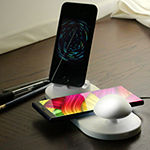 Trexonic 3-in-1 Charger Dock for Apple iPhone, Samsung Cellphone Wireless Charger, and Mushroom LED Night Light