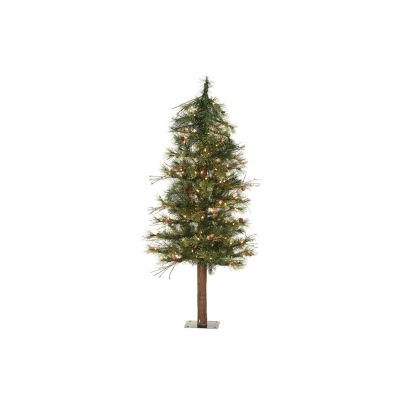 Vickerman 5 Foot Pre-Lit Flocked Christmas Tree