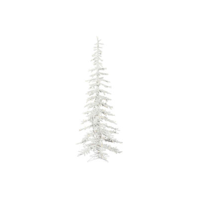 Vickerman 7 1/2 Foot Pre-Lit Flocked Christmas Tree