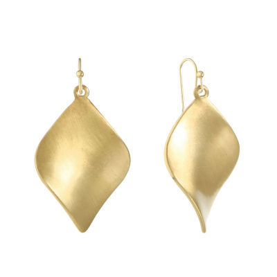 Jewelry Gold Tone Twisted Drop Earrings, Color Gold Tone JCPenney