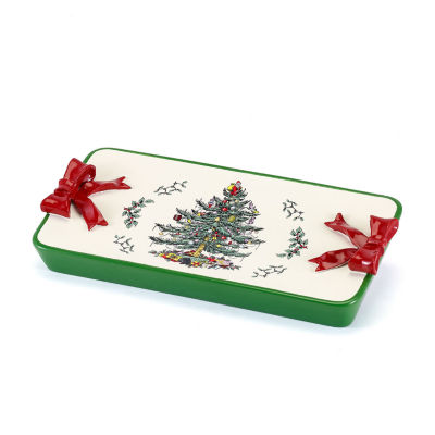 Avanti Spode Christmas Tree Vanity Tray