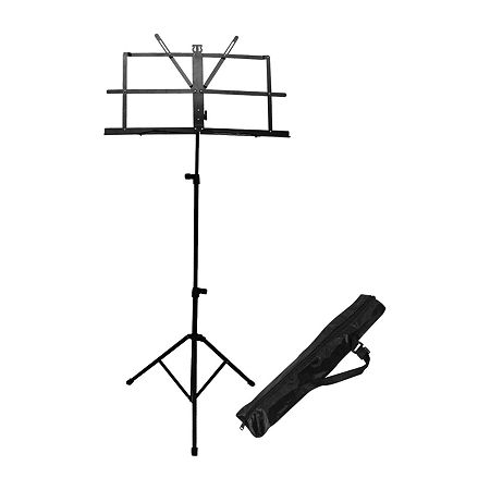 ChromaCast Folding Music Stand with Carry Bag, One Size, Black