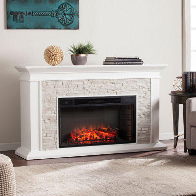 Canyon Heights Electric Fireplace, Color: Fresh White - JCPenney
