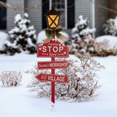 Glitzhome Street Light Christmas Yard Art