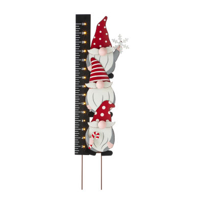 Glitzhome Gnome Snow Gauge Christmas Yard Art