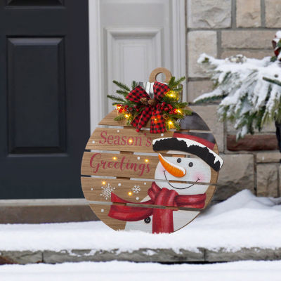 Glitzhome Round Christmas Yard Art