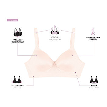 Bali One Smooth U Underwire Bra, Full-Coverage Bra, Smoothing T-Shirt Bra,  Max Support Underwire with Bounce Control