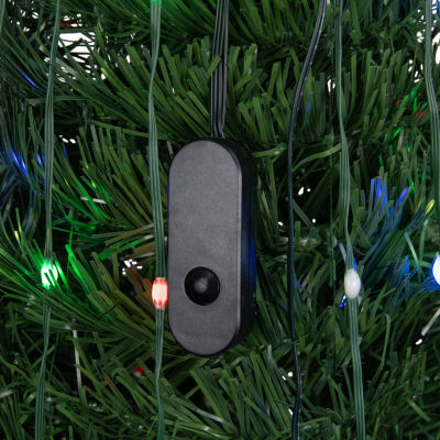 6' Green Color Changing Multiple Function Pop Up Artificial Outdoor Christmas Tree