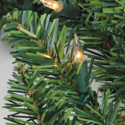 25' x 17'' Pre-Lit Buffalo Fir Commercial Artificial Christmas Garland - Clear Lights