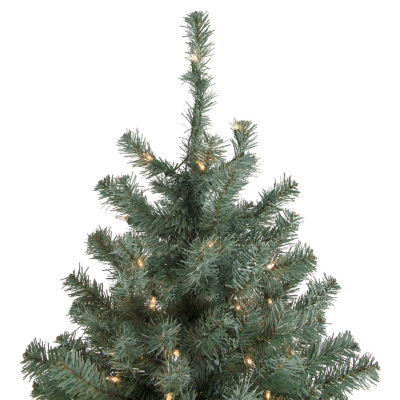 7.5' Pre-Lit Colorado Blue Spruce Artificial Christmas Tree  Clear Lights