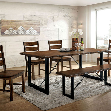 Break 6-pc. Rectangular Dining Set, One Size, Brown