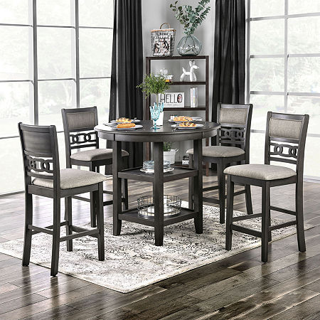 Dream 5-pc. Counter Height Round Dining Set, One Size, Gray