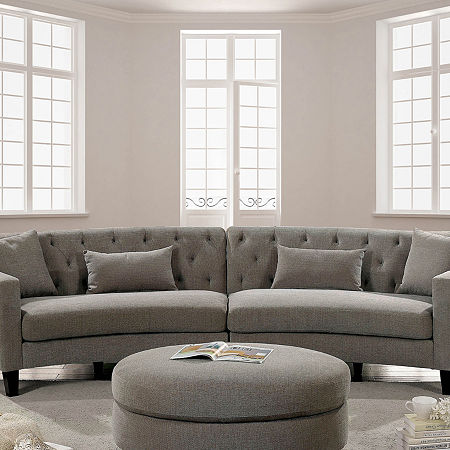 Living Room Collection 2-pc. Sectional, One Size, Gray