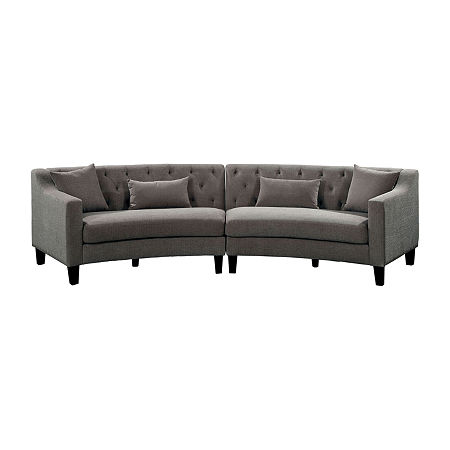 Living Room Collection 2-pc. Sectional, One Size, Gray