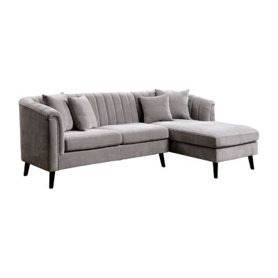 Living Room Collection 2-pc. Dome-Arm Upholstered Sectional