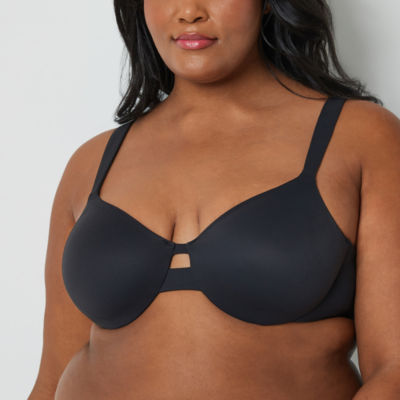 Ambrielle Super Soft Unlined Full Coverage Bra, Color: Black