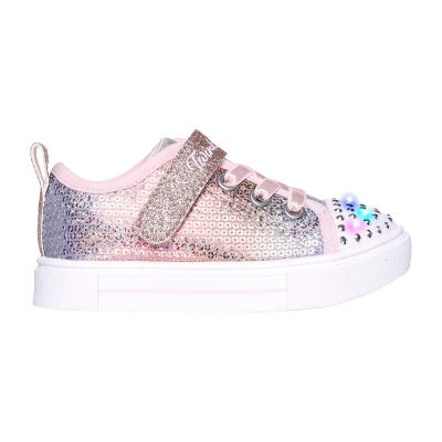 Skechers Twinkle Sparks Sequin Flash Toddler Girls Sneakers