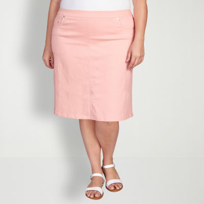 Hearts Of Palm Womens Mid Rise Skort-Plus, Color: Rose - JCPenney