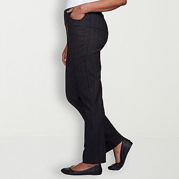 Elastic Waist Jeans (Black) - By Alfred Dunner!